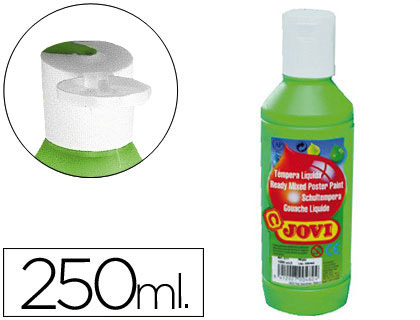 Témpera líquida Jovi escolar 250ml. verde medio